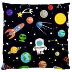 Space Astronomy Decorative Symbols Seamless Pattern Vector Illustration Standard Flano Cushion Case (One Side) Front