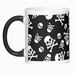 Skull Crossbones Seamless Pattern Holiday Halloween Wallpaper Wrapping Packing Backdrop Morph Mugs by Nexatart