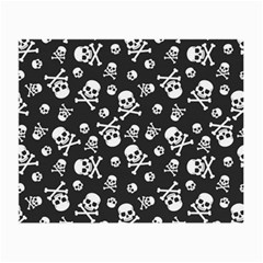 Skull Crossbones Seamless Pattern Holiday Halloween Wallpaper Wrapping Packing Backdrop Small Glasses Cloth by Nexatart