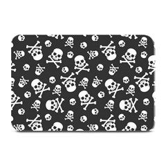 Skull Crossbones Seamless Pattern Holiday Halloween Wallpaper Wrapping Packing Backdrop Plate Mats by Nexatart