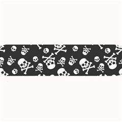 Skull Crossbones Seamless Pattern Holiday Halloween Wallpaper Wrapping Packing Backdrop Large Bar Mats by Nexatart