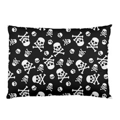 Skull Crossbones Seamless Pattern Holiday Halloween Wallpaper Wrapping Packing Backdrop Pillow Case by Nexatart