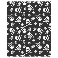 Skull Crossbones Seamless Pattern Holiday Halloween Wallpaper Wrapping Packing Backdrop Drawstring Bag (small) by Nexatart