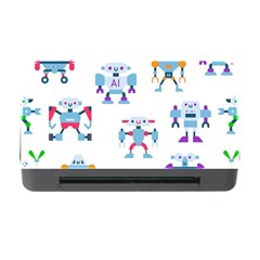 Cute Toy Robotsantennas Wires Seamless Pattern Memory Card Reader With Cf