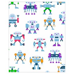 Cute Toy Robotsantennas Wires Seamless Pattern Drawstring Bag (small) by Nexatart