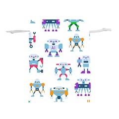 Cute Toy Robotsantennas Wires Seamless Pattern Lightweight Drawstring Pouch (m) by Nexatart