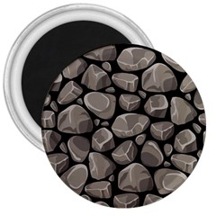 Rock Stone Seamless Pattern 3  Magnets by Nexatart