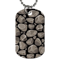 Rock Stone Seamless Pattern Dog Tag (two Sides) by Nexatart