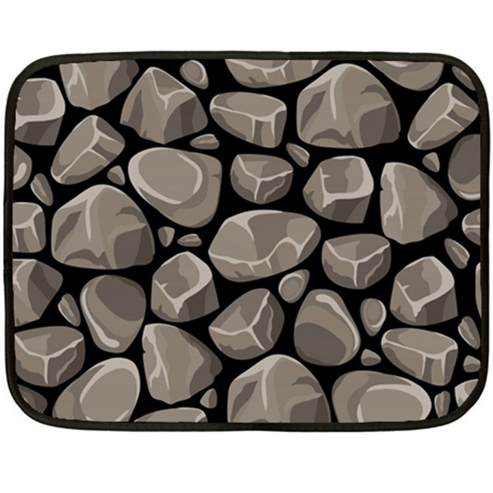 Rock Stone Seamless Pattern Fleece Blanket (Mini)