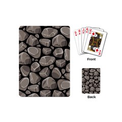 Rock Stone Seamless Pattern Playing Cards Single Design (mini)