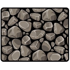 Rock Stone Seamless Pattern Double Sided Fleece Blanket (medium)  by Nexatart