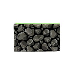 Rock Stone Seamless Pattern Cosmetic Bag (xs) by Nexatart