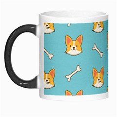 Cute Corgi Dog Face Pattern Morph Mugs by Nexatart