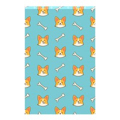 Cute Corgi Dog Face Pattern Shower Curtain 48  X 72  (small)  by Nexatart