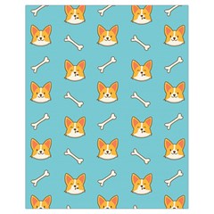 Cute Corgi Dog Face Pattern Drawstring Bag (small) by Nexatart