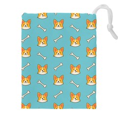 Cute Corgi Dog Face Pattern Drawstring Pouch (4xl)