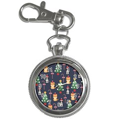 Boston Terrier Welsh Corgi Puppies Seamless Pattern Wallpaper Key Chain Watches by Nexatart