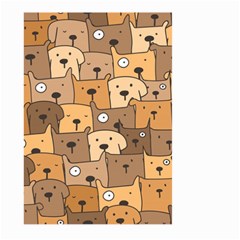 Cute Dog Seamless Pattern Background Large Garden Flag (two Sides) by Nexatart