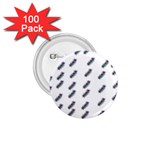 Japan Cherry Blossoms On White 1.75  Buttons (100 pack)  Front