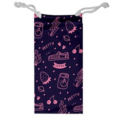 Various Cute Girly Stuff Seamless Pattern Jewelry Bag by Nexatart