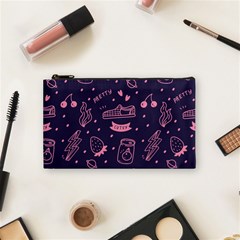 Various Cute Girly Stuff Seamless Pattern Cosmetic Bag (small) by Nexatart