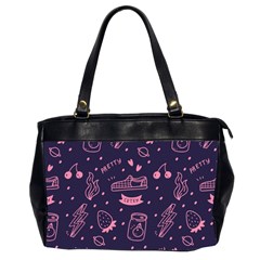 Various Cute Girly Stuff Seamless Pattern Oversize Office Handbag (2 Sides) by Nexatart