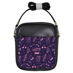 Various Cute Girly Stuff Seamless Pattern Girls Sling Bag by Nexatart