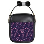 Various Cute Girly Stuff Seamless Pattern Girls Sling Bag Front