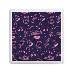 Various Cute Girly Stuff Seamless Pattern Memory Card Reader (square) by Nexatart