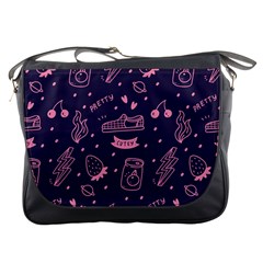 Various Cute Girly Stuff Seamless Pattern Messenger Bag by Nexatart