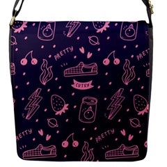 Various Cute Girly Stuff Seamless Pattern Flap Closure Messenger Bag (s) by Nexatart