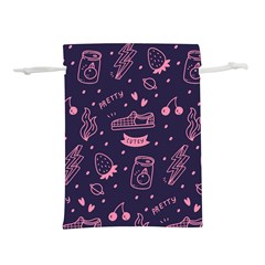 Various Cute Girly Stuff Seamless Pattern Lightweight Drawstring Pouch (s) by Nexatart