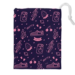 Various Cute Girly Stuff Seamless Pattern Drawstring Pouch (4xl) by Nexatart