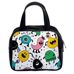 Funny Monster Pattern Classic Handbag (two Sides) by Nexatart