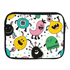 Funny Monster Pattern Apple Ipad 2/3/4 Zipper Cases by Nexatart