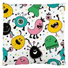 Funny Monster Pattern Standard Flano Cushion Case (one Side) by Nexatart