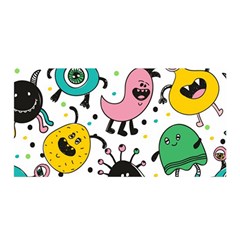 Funny Monster Pattern Satin Wrap