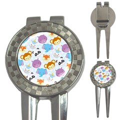 Animal Faces Collection 3-in-1 Golf Divots by Nexatart