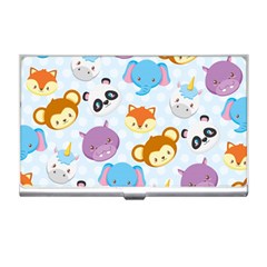 Animal Faces Collection Business Card Holder by Nexatart