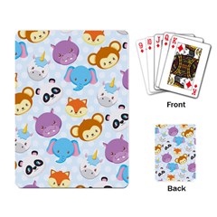 Animal Faces Collection Playing Cards Single Design (rectangle) by Nexatart