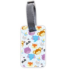 Animal Faces Collection Luggage Tag (one Side) by Nexatart