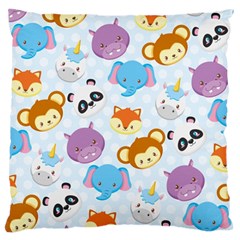 Animal Faces Collection Standard Flano Cushion Case (two Sides) by Nexatart