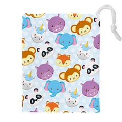 Animal Faces Collection Drawstring Pouch (4xl)