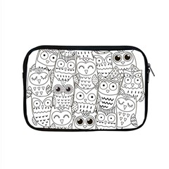 Circle Shape Pattern With Cute Owls Coloring Book Apple Macbook Pro 15  Zipper Case by Nexatart