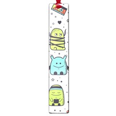 Seamless Pattern With Funny Monsters Cartoon Hand Drawn Characters Colorful Unusual Creatures Large Book Marks by Nexatart