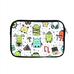 Seamless Pattern With Funny Monsters Cartoon Hand Drawn Characters Colorful Unusual Creatures Apple Macbook Pro 15  Zipper Case by Nexatart