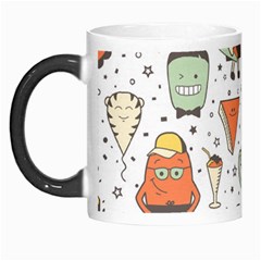 Funny Seamless Pattern With Cartoon Monsters Personage Colorful Hand Drawn Characters Unusual Creatu Morph Mugs by Nexatart