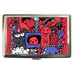 Abstract Grunge Urban Pattern With Monster Character Super Drawing Graffiti Style Vector Illustratio Cigarette Money Case by Nexatart