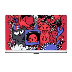 Abstract Grunge Urban Pattern With Monster Character Super Drawing Graffiti Style Vector Illustratio Business Card Holder by Nexatart