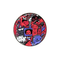 Abstract Grunge Urban Pattern With Monster Character Super Drawing Graffiti Style Vector Illustratio Hat Clip Ball Marker by Nexatart